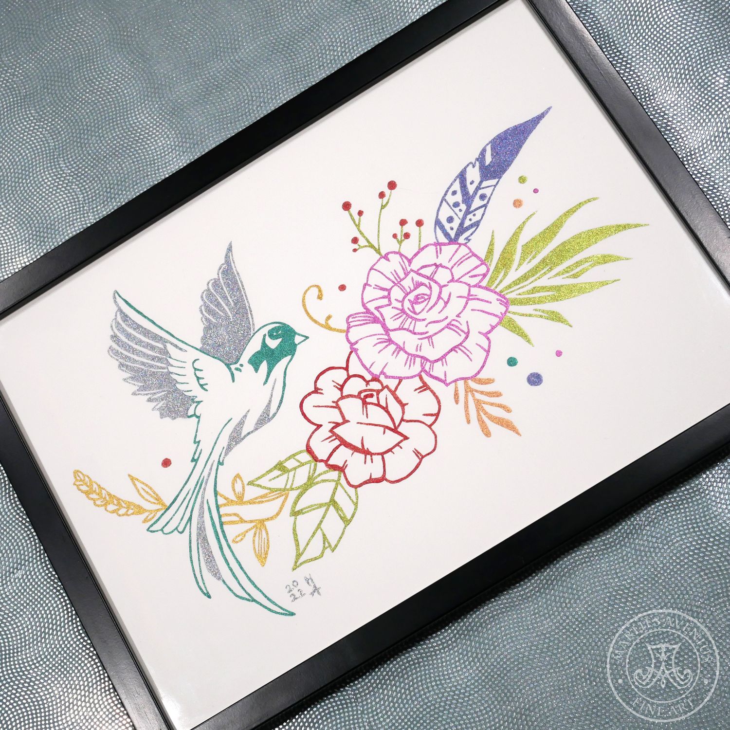 Aquarell „Holo-Vogel“, 21 x 29,7 cm (DIN A4) | Original