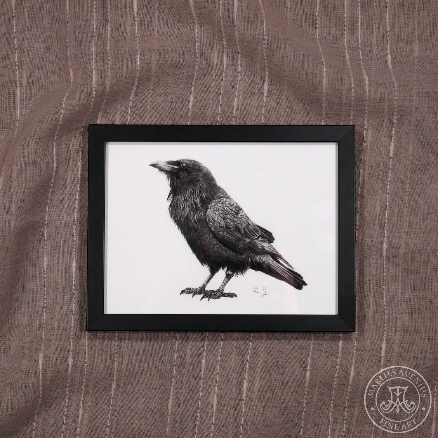 Giclée Print „Rabe“, 20x15 cm