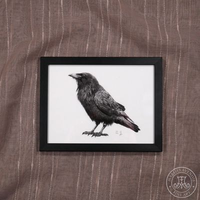 Giclée Print „Rabe“, 20x15 cm