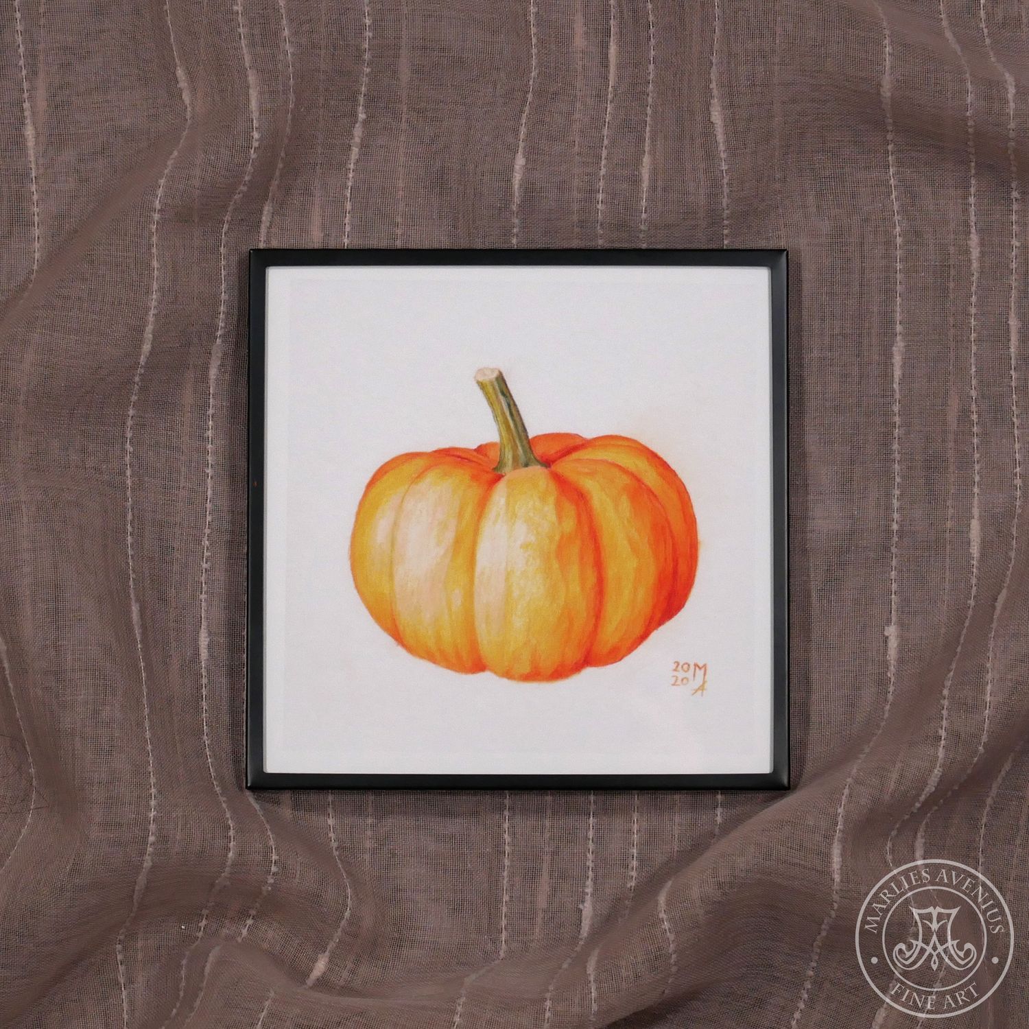 Giclée Print 15x15 cm „Kürbis“