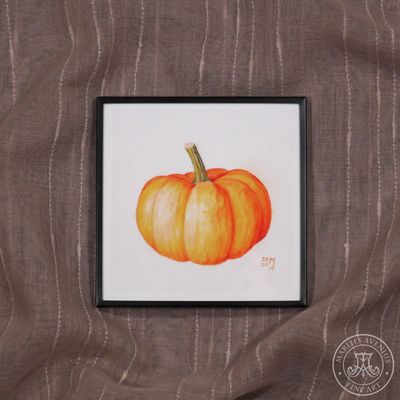 Giclée Print 15x15 cm „Kürbis“