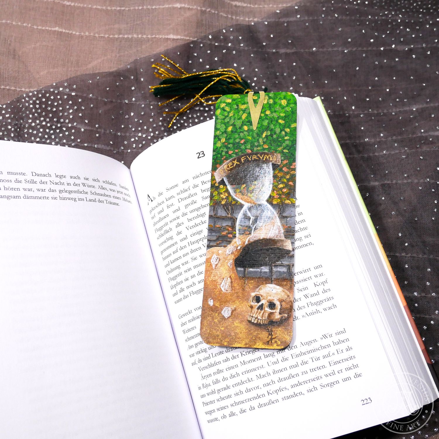 Hand-painted bookmark | Lesezeichen "The King of Thieves"