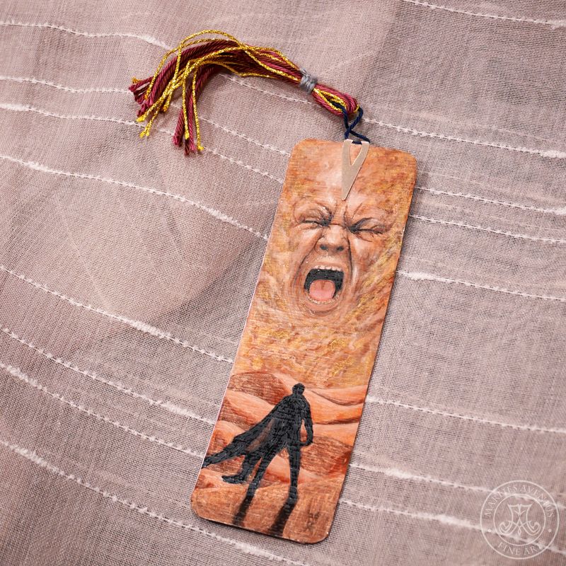 Hand-painted bookmark | Lesezeichen "Facing the Storm"