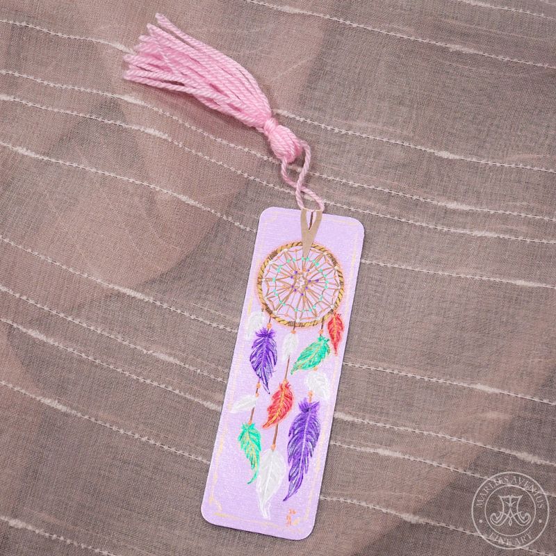 Hand-painted bookmark | Lesezeichen "Dreamcatcher"