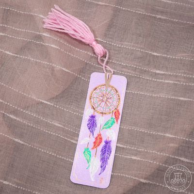 Hand-painted bookmark | Lesezeichen "Dreamcatcher"