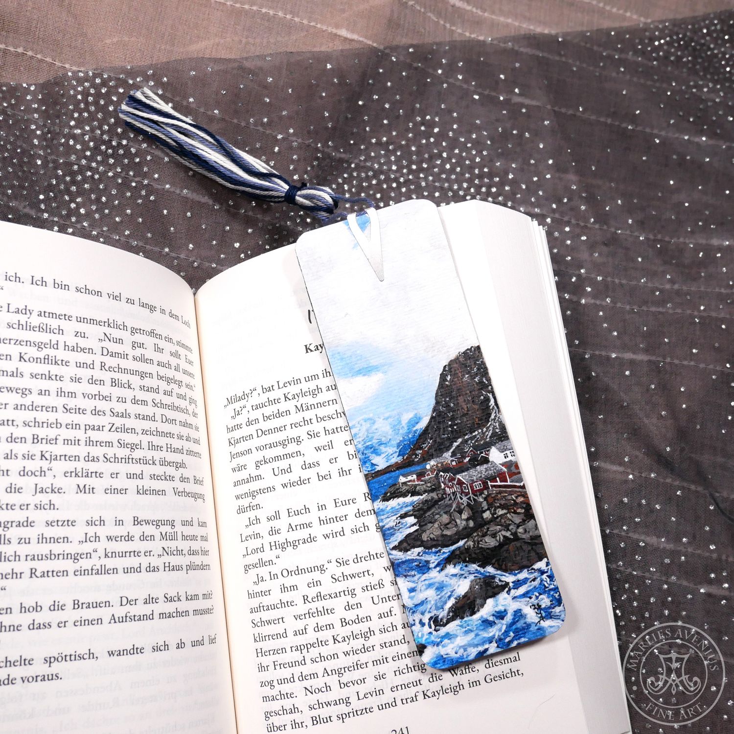 Hand-painted bookmark | Lesezeichen "Lofoten"