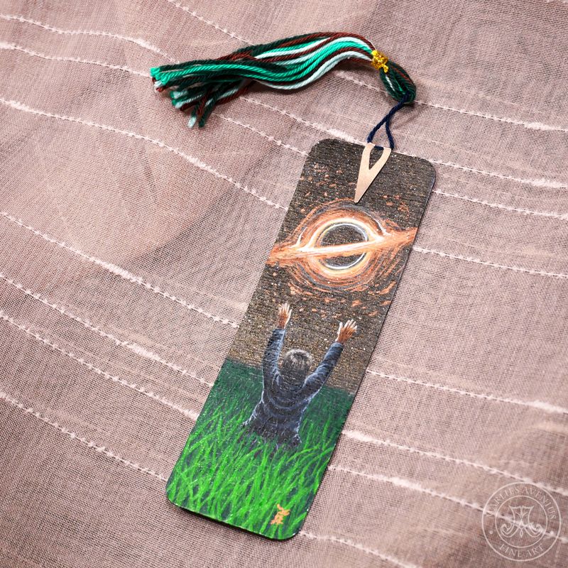 Hand-painted bookmark | Lesezeichen "The Birth of Everything"