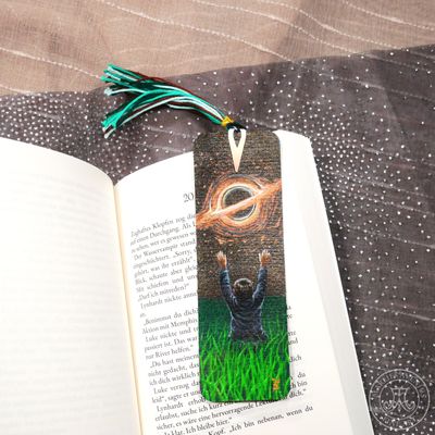 Hand-painted bookmark | Lesezeichen "The Birth of Everything"