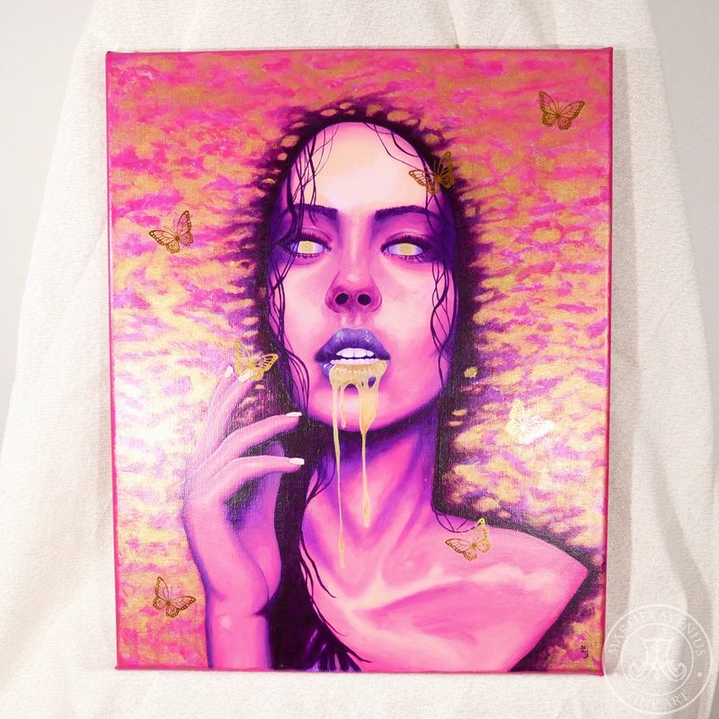 Acrylic Painting "Dopamine" 40x50 cm | Original
