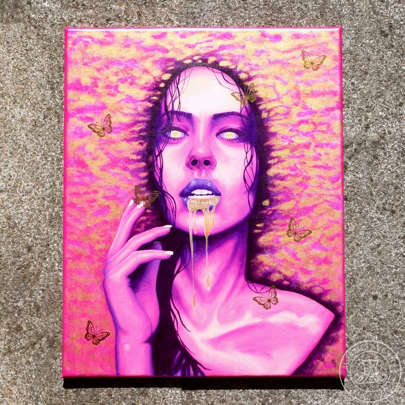 Acrylic Painting "Dopamine" 40x50 cm | Original