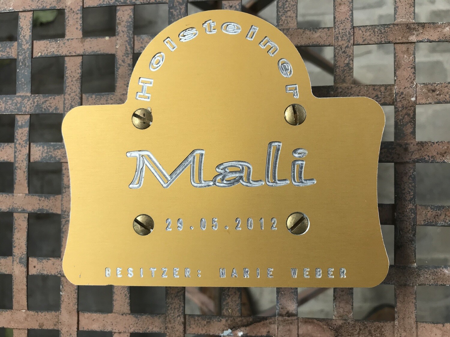 Clip Boxenschild 12x14cm