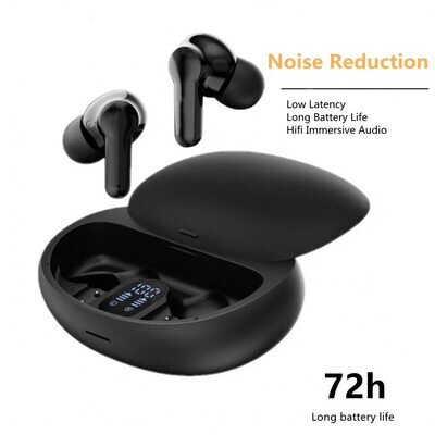 TWS Wireless Bluetooth5.3 Earphone ENC Noise Canceling Earbuds Waterproof Sport Headphone HD Call Long Standby
