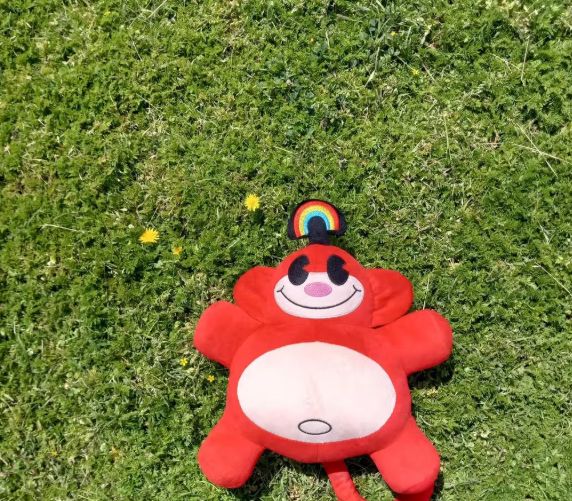 Rainbow Monkeys |Codename Kids Next Door| 13inch Handmade Plush Toys Cartoon Network, Rainbow Monkey: Red