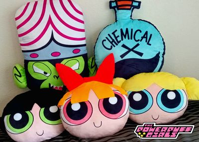 The Powerpuff Girls Plush Head Pillows Cartoon Network