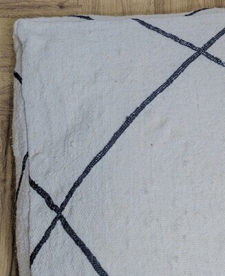 最終値下‼️王道のモロッコ キリムベニワレンプフ-No8 ベーシック黒