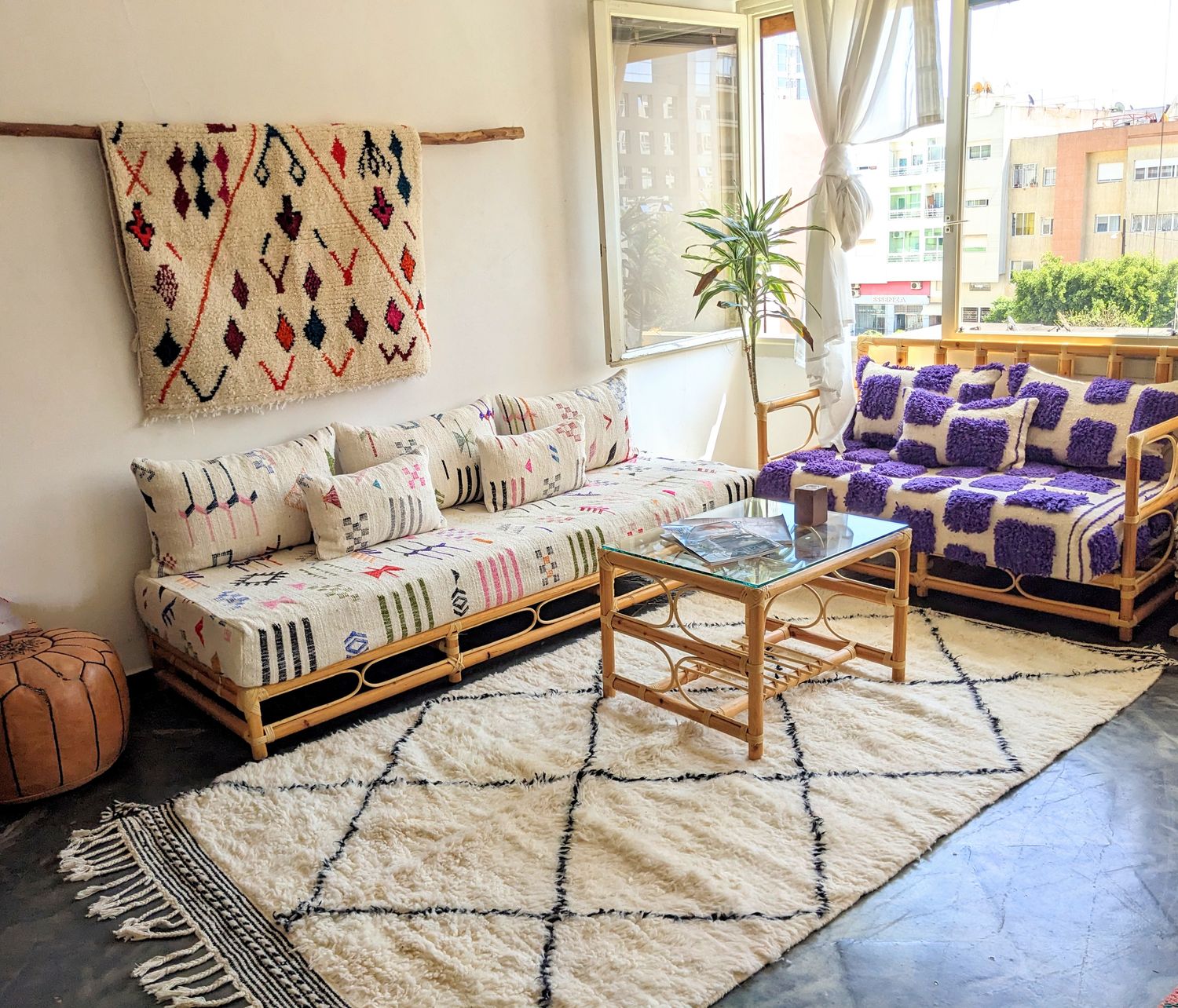 モロッコ ベニワレン Beniourain ラグ 約110×144〜148cm