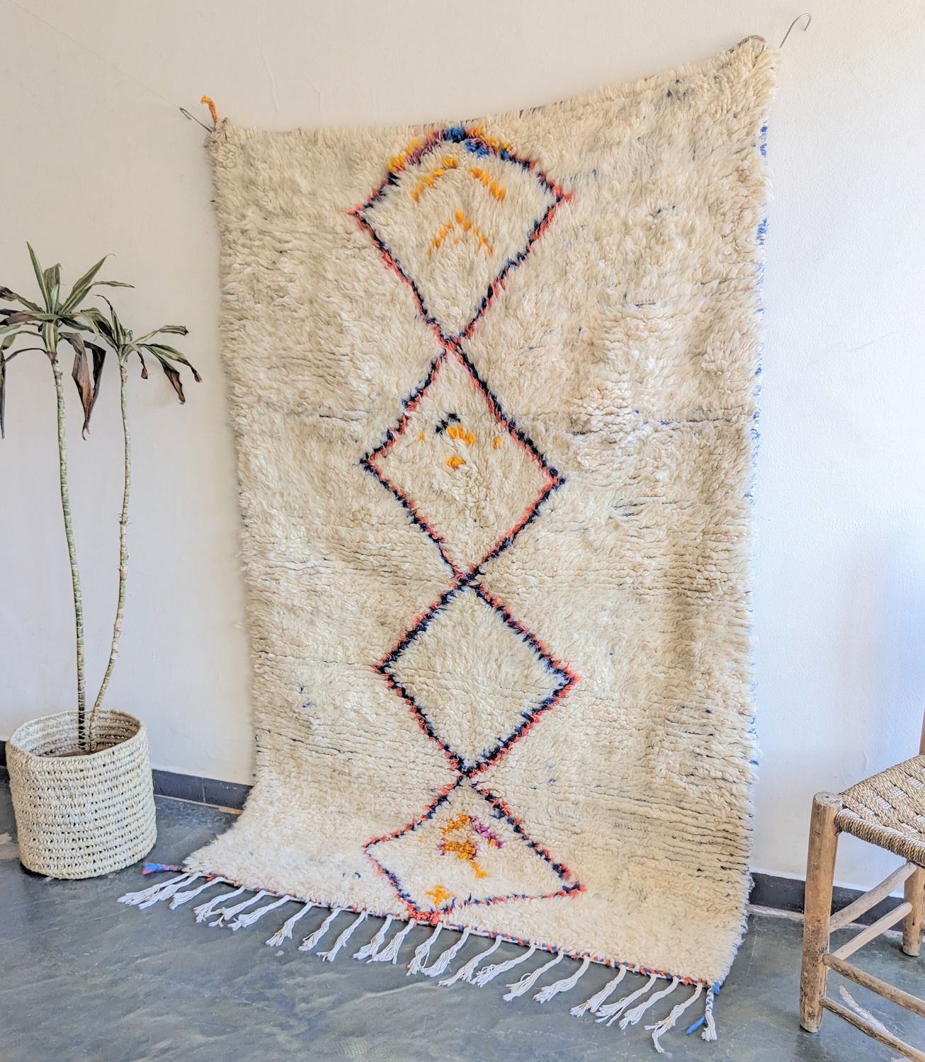 モロッコ 本物のベニワレンラグ-No.18(124×191cm) モロッコ 本物のベニワレンラグ-No.18(124×191cm)
