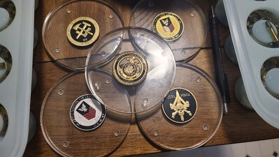 Epoxy Coasters With Navy Challenge Coins Inside
