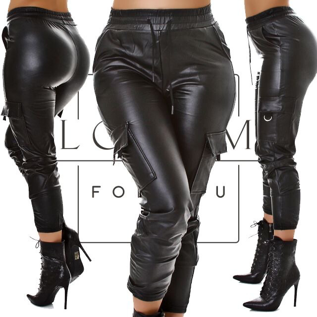 Flori Me Sexy Cargo Hose Lederimitat