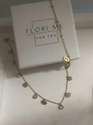 Kette mit Anhänger Auge