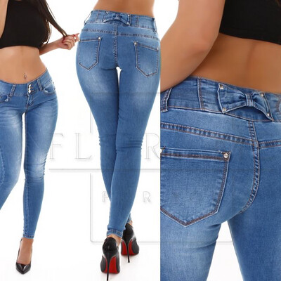 Sexy Skinny Jeans mit Schleife