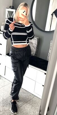 Sexy Crop Pulli Stripes