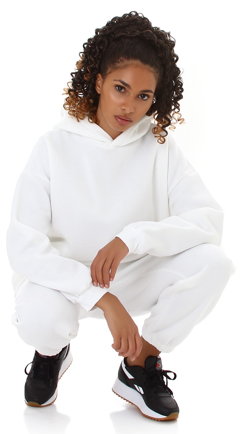 Sexy Oversize Pullover mit Kapuze