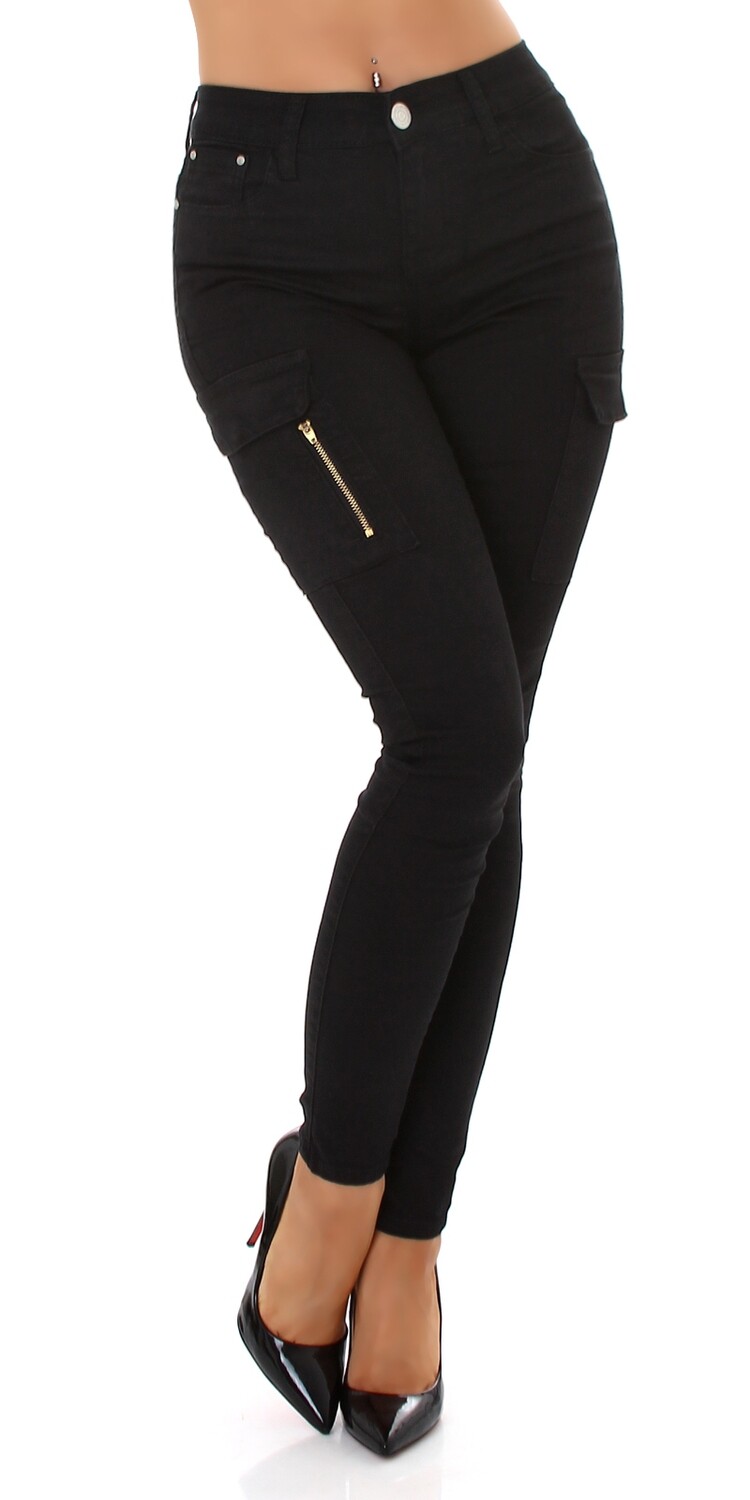 Flori Me High Waist Jeans Cargo Look