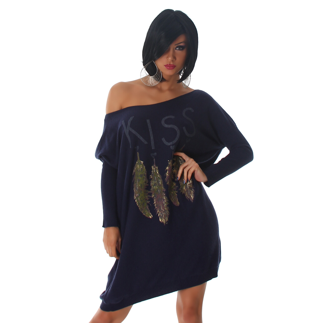 Sexy  Oversize Kiss Pullover