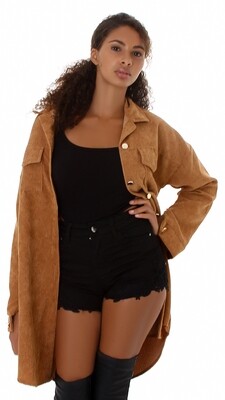 Sexy Cargo Hemd Jacke Cord Look zum Binden