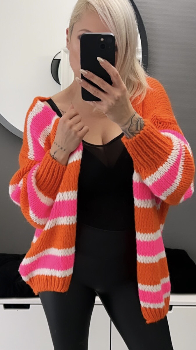 Flori me Cardigan im Streifenlook