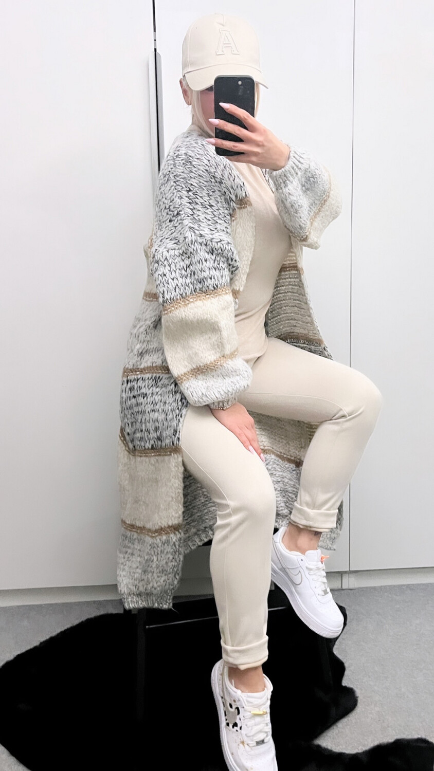 Flori me Grobstrick Cardigan flauschig
