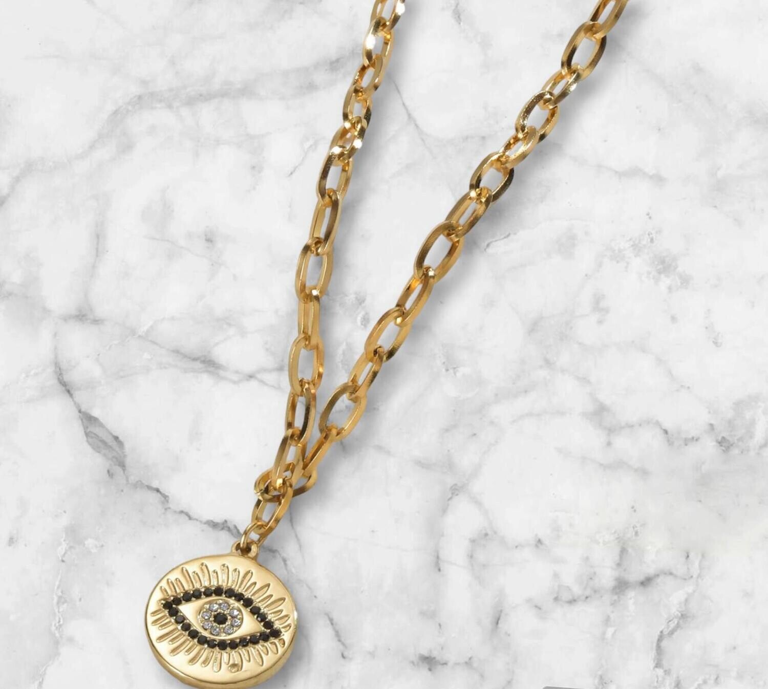 Kette mit Anhänger Auge