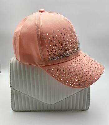 Cap mit Nieten Glitzer
