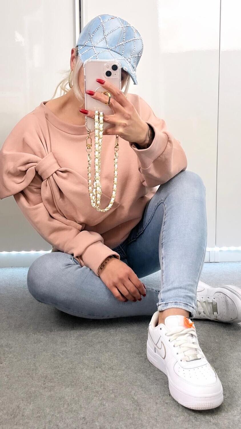 Sweatshirt mit Schleife