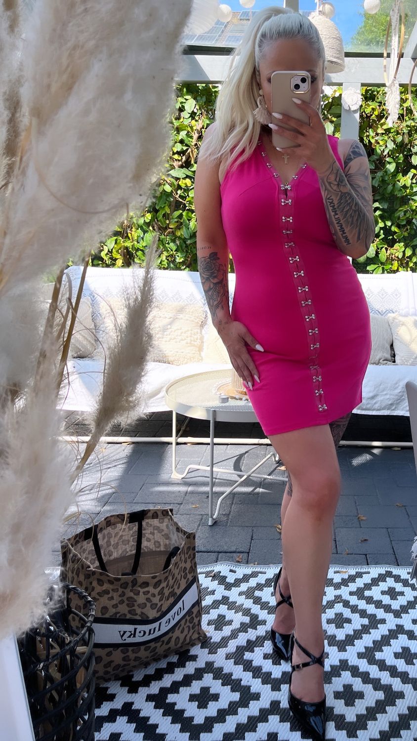 Bodycon Kleid mit Knopfleiste