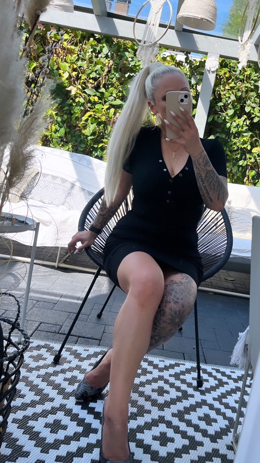 Bodycon Kleid Feinripp Optik