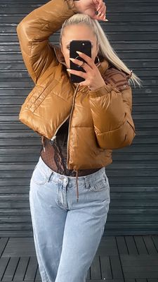 Sexy Steppjacke Camel