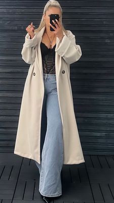 Mantel lang Oversize