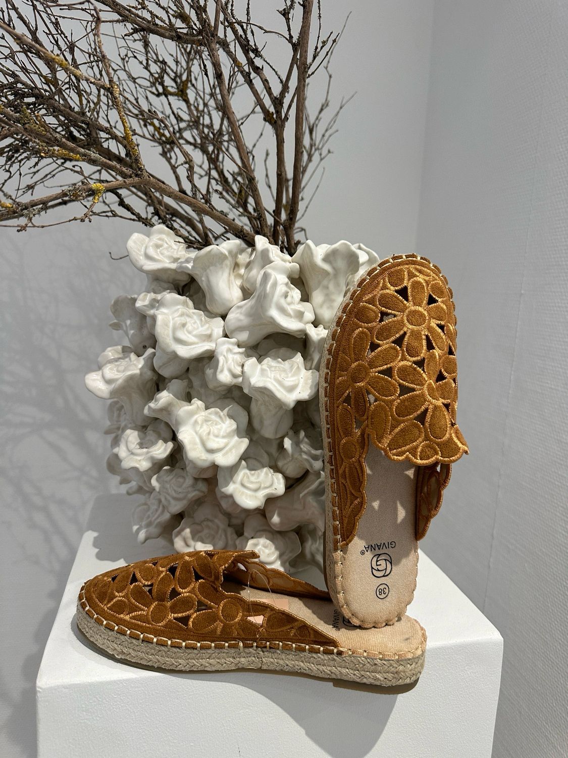 Damen Pantoletten Syria Camel