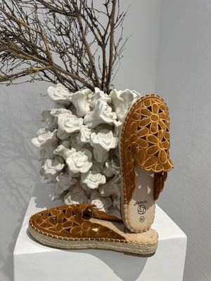 Damen Pantoletten Syria Camel