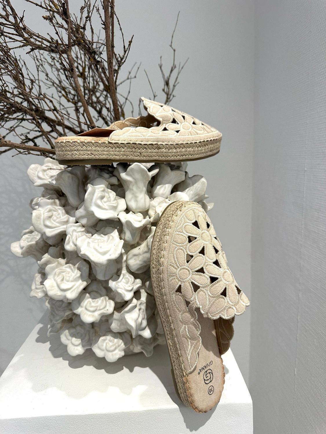 Damen Pantoletten Syria Beige