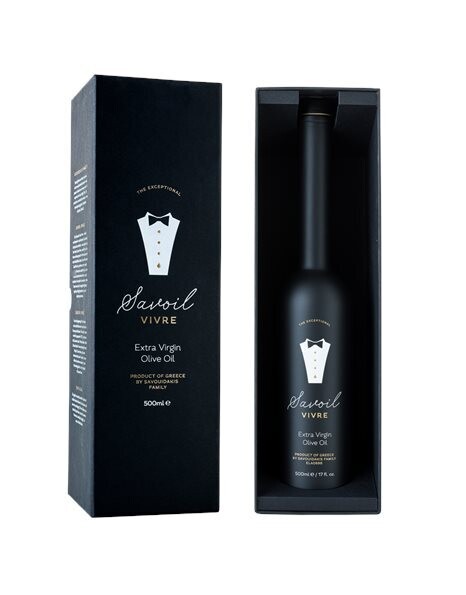 Premium Extra Vergine Olivenöl &quot;savoil vivre&quot; – 500ml (mit Geschenkbox)