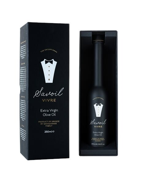 Premium Extra Vergine Olivenöl &quot;savoil vivre&quot; – 250ml (mit Geschenkbox)