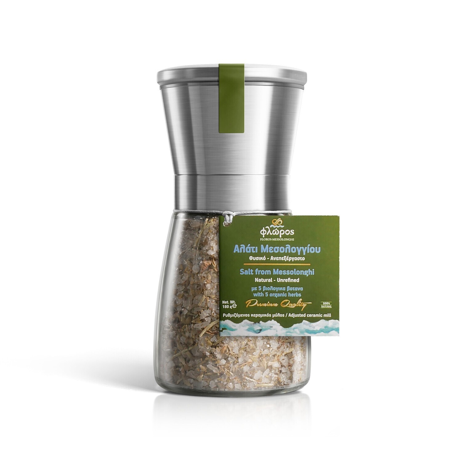 Meersalz mit 5 Bio-Kräutern 180 gr.