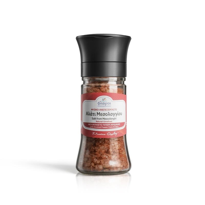 Meersalz mit geräuchertem Pfeffer 100 gr.