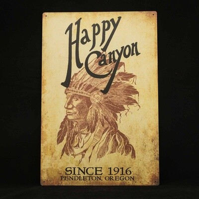 12x18 Happy Canyon Metal Sign