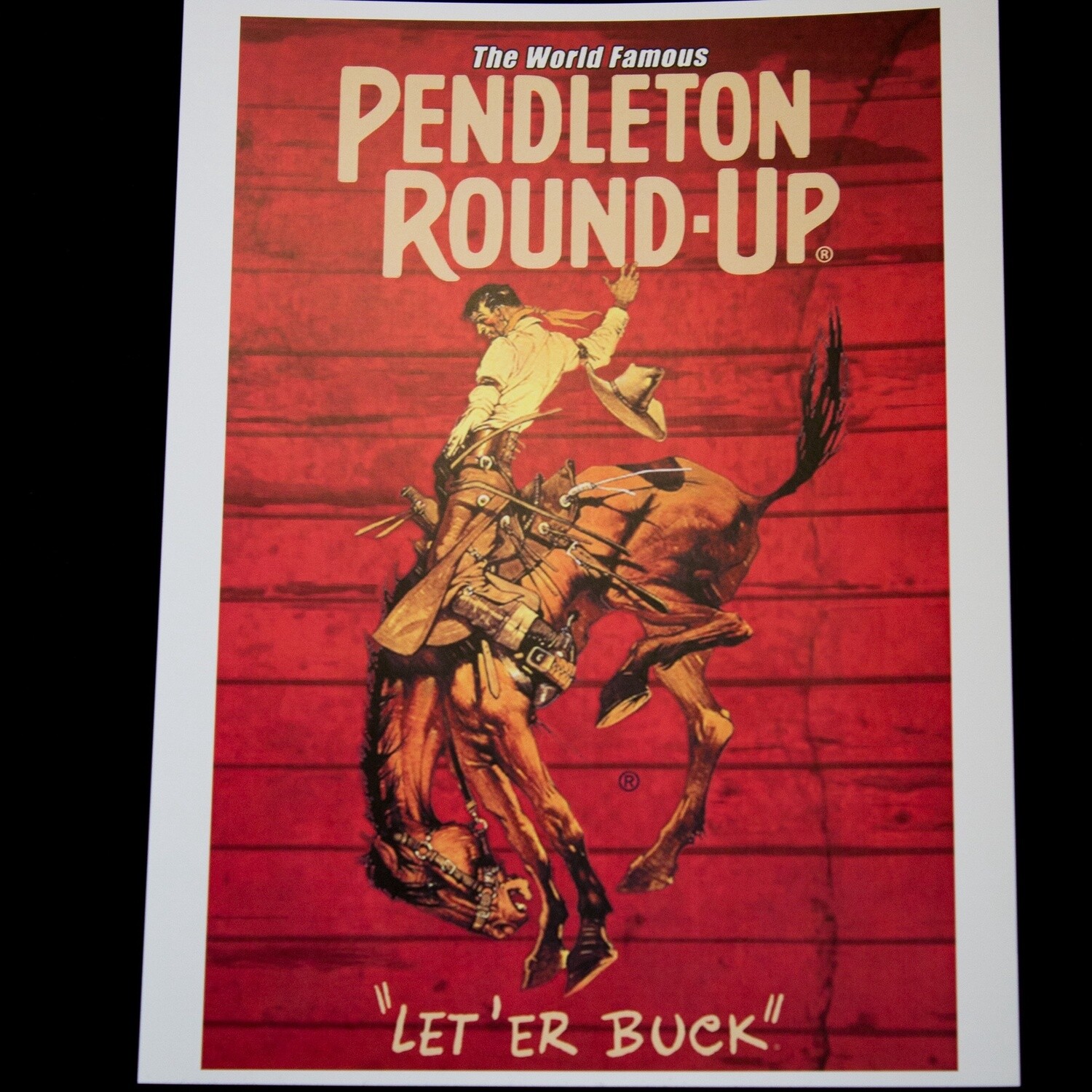12x18 Pendleton Round-Up Barnwood Poster