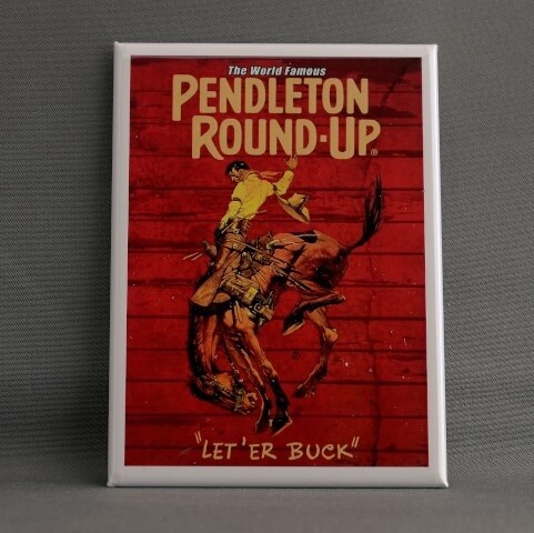 Pendleton Round-Up Barnwood Magnet