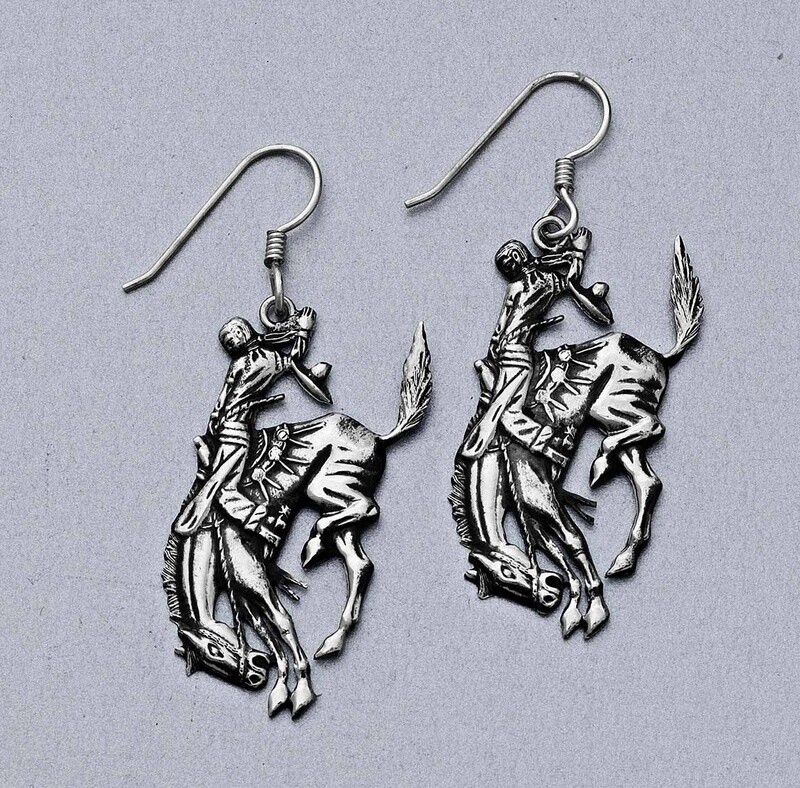 Pendleton Round-Up Vogt Dangling Bucking Horse Earrings